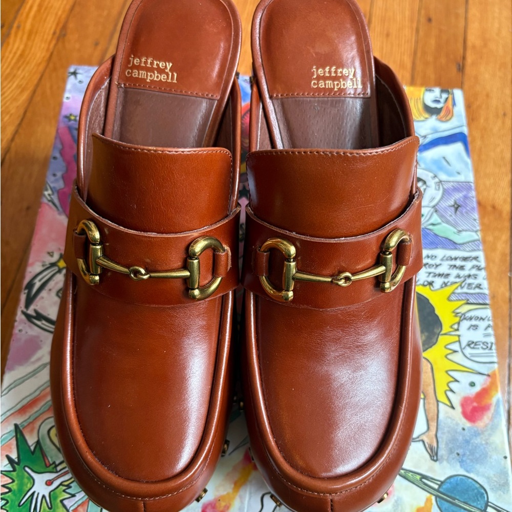 Jeffery Campbell Cognac Clogs‼️